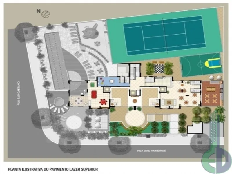 Imagem Imóvel de Luxo à Venda em Santo André-SP: Apartamento de 4 Quartos no Condomínio Contemporâneo Jardim