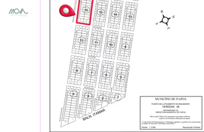Foto do imóvel Terreno para Investimento em Itapoá - Possível parcelamento Direto com o Proprietário no Balneário Veredas