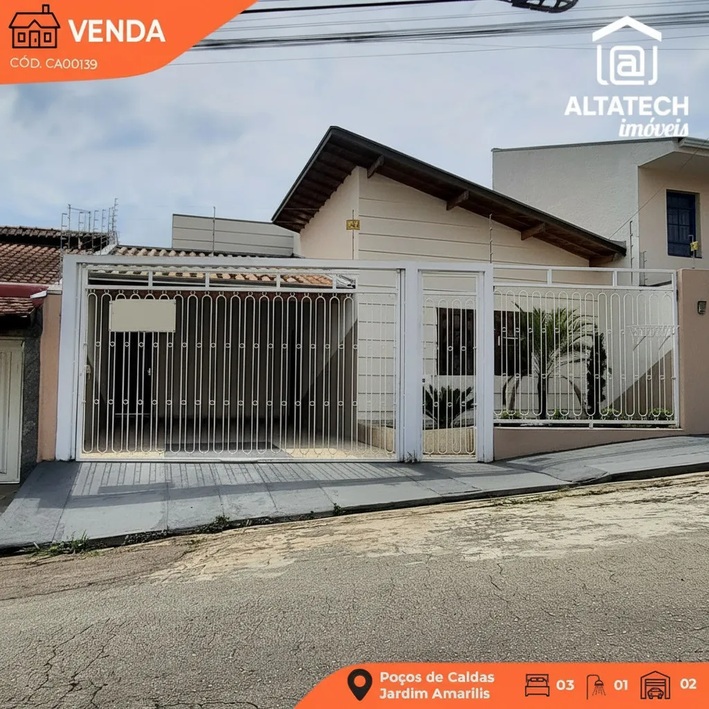 Imagem Casa 3 quartos à venda em Jardim Amaryllis, Poços de Caldas