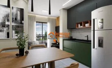 Imagem Apartamento com 2 dormitórios à venda, 37 m² por R$ 301.474,91 - Bonsucesso - Guarulhos/SP