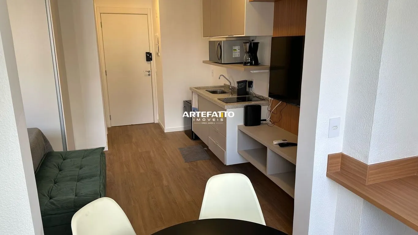 Imagem Studio Mobiliado com 25 mts ao lado metro - Vista Livre para Piscinas