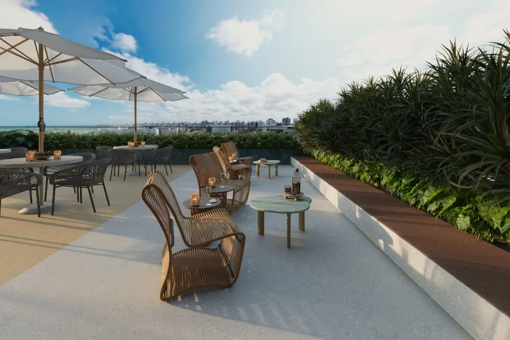 Imagem Flat à venda, no Amares by Seori em João Pessoa, Jardim Oceania, com 1 quarto, 22,64m²