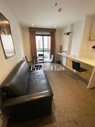 Foto do imóvel Flat disponível para venda no Mercure SP Moema Hotel, com 35m², 1 dormitório e 1 vaga em Avenida Lavandisca