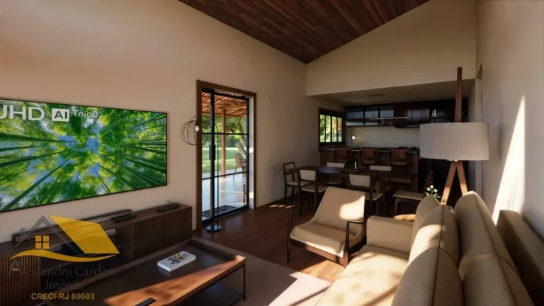Imagem (LANÇAMENTO) Casa de Campo com 150 mts², Piscina, Sauna e Área Gourmet
