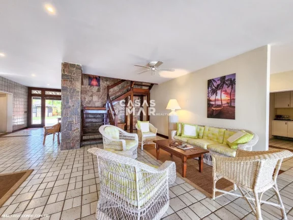 Imagem Magnífica casa de frente para o mar em condomínio de luxo em Geribá, Búzios-RJ: 6 quartos, 6 suítes, 6 salas, 7 banheiros, 4 vagas e 800m² de puro requinte!