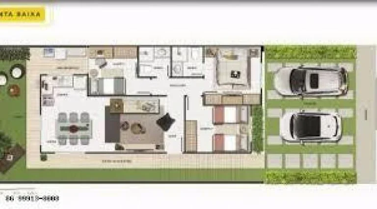 Imagem Casa em Condomínio para Venda em Teresina, Morros, 3 dormitórios, 1 suíte, 1 banheiro, 2 vagas