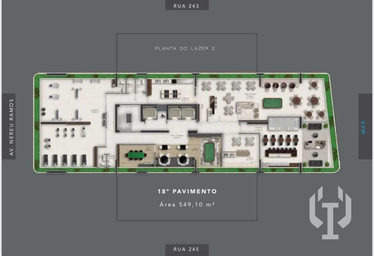 Imagem Apartamento Quadra Mar 4 Suítes com Lazer Completo em Meia Praia Itapema