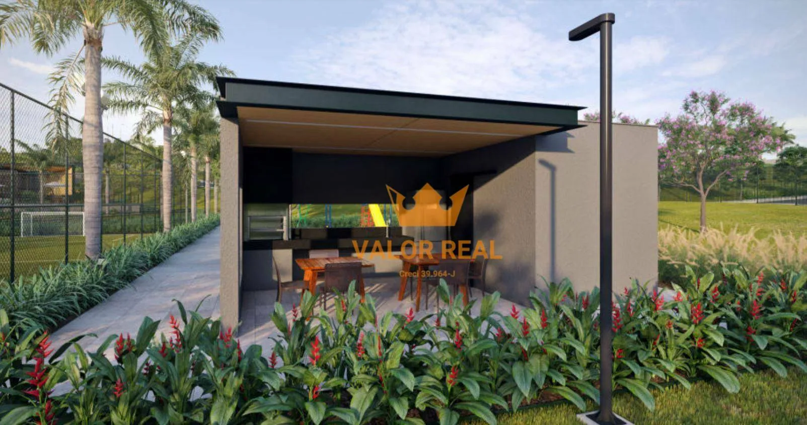 Imagem Terreno Condomínio, Residencial Vista Campinas, Terreno com 267,19m². Projeto construção realizado