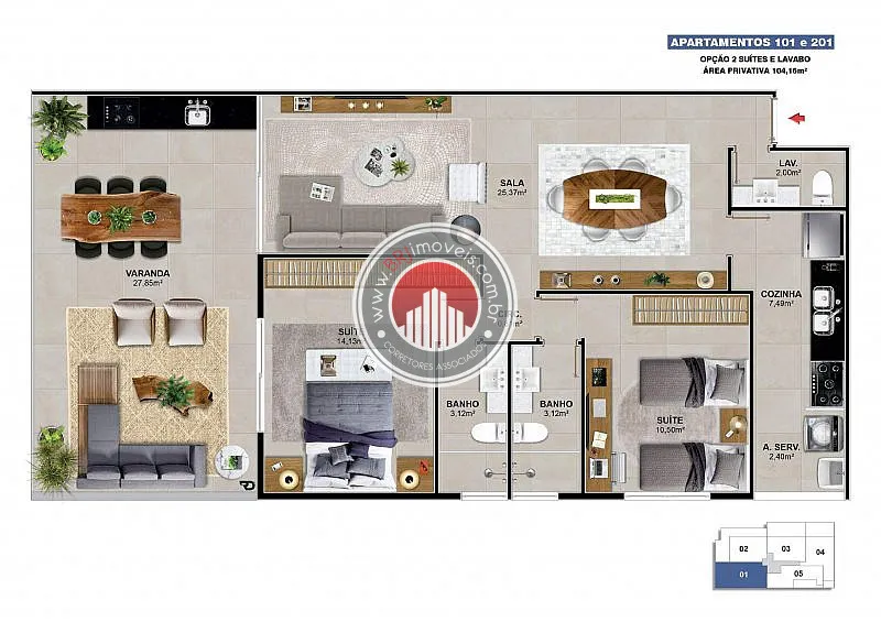 Imagem Apartamento a Venda no bairro Barra da Tijuca - Rio de Janeiro, RJ