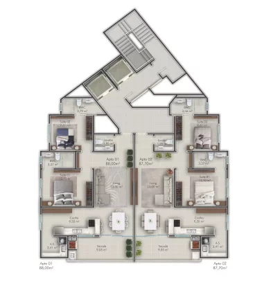 Imagem Nelson Santos - Apartamento à venda no bairro Centro - Itapema/SC