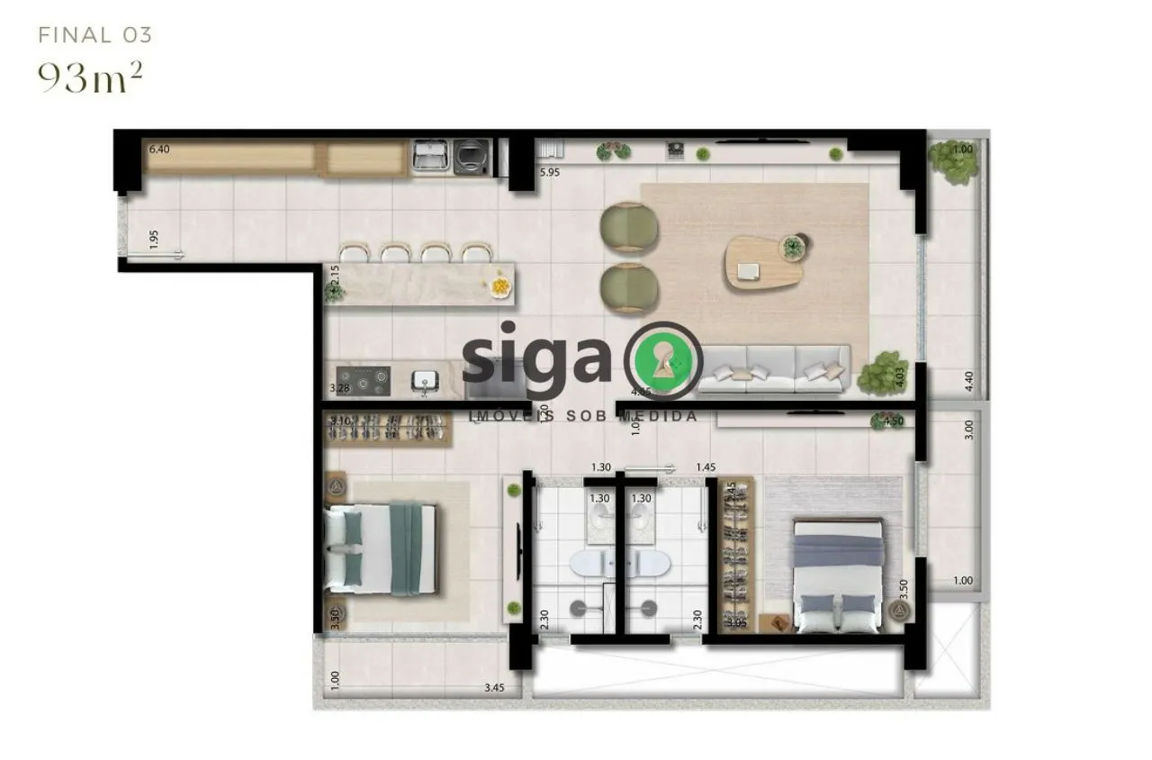 Imagem Apartamento para venda na Vila Romana 02 dormitórios, São Paulo - SP