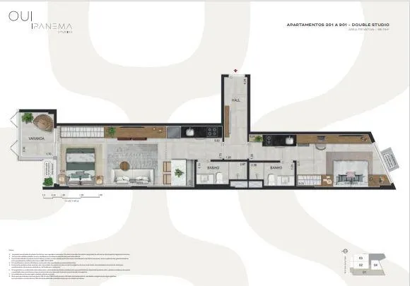 Imagem Oui Ipanema Studios - Lançamento em Ipanema | Zona Sul