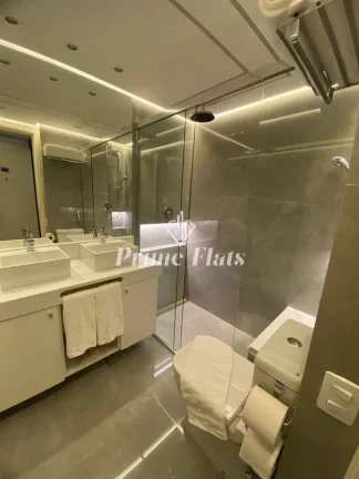 Imagem Flat disponível para locação no Ninety Hotel no Jardim Paulista, com 33m², 1 dormitório e 1 vaga
