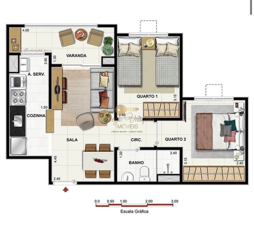 Imagem Apartamento para Venda em Teresópolis / RJ no bairro Albuquerque