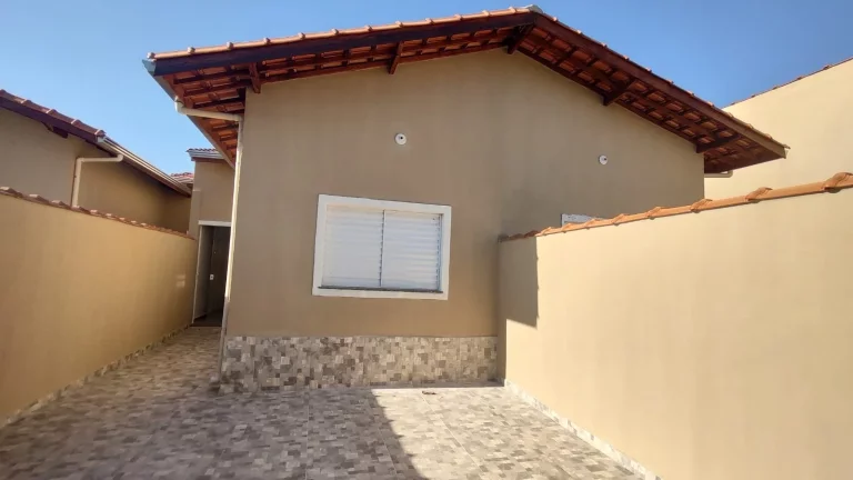 Casa com Piscina - Churrasqueira - 2 dorms, Balneário das Palmeiras, Itanhaém - R$ 249 mil, Cod: 1865