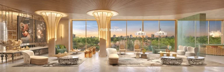 Imagem Apartamento de Luxo no Brooklin: 4 Quartos, 4 Suítes, 5 Banheiros, 4 Vagas, 438m² - São Paulo-SP