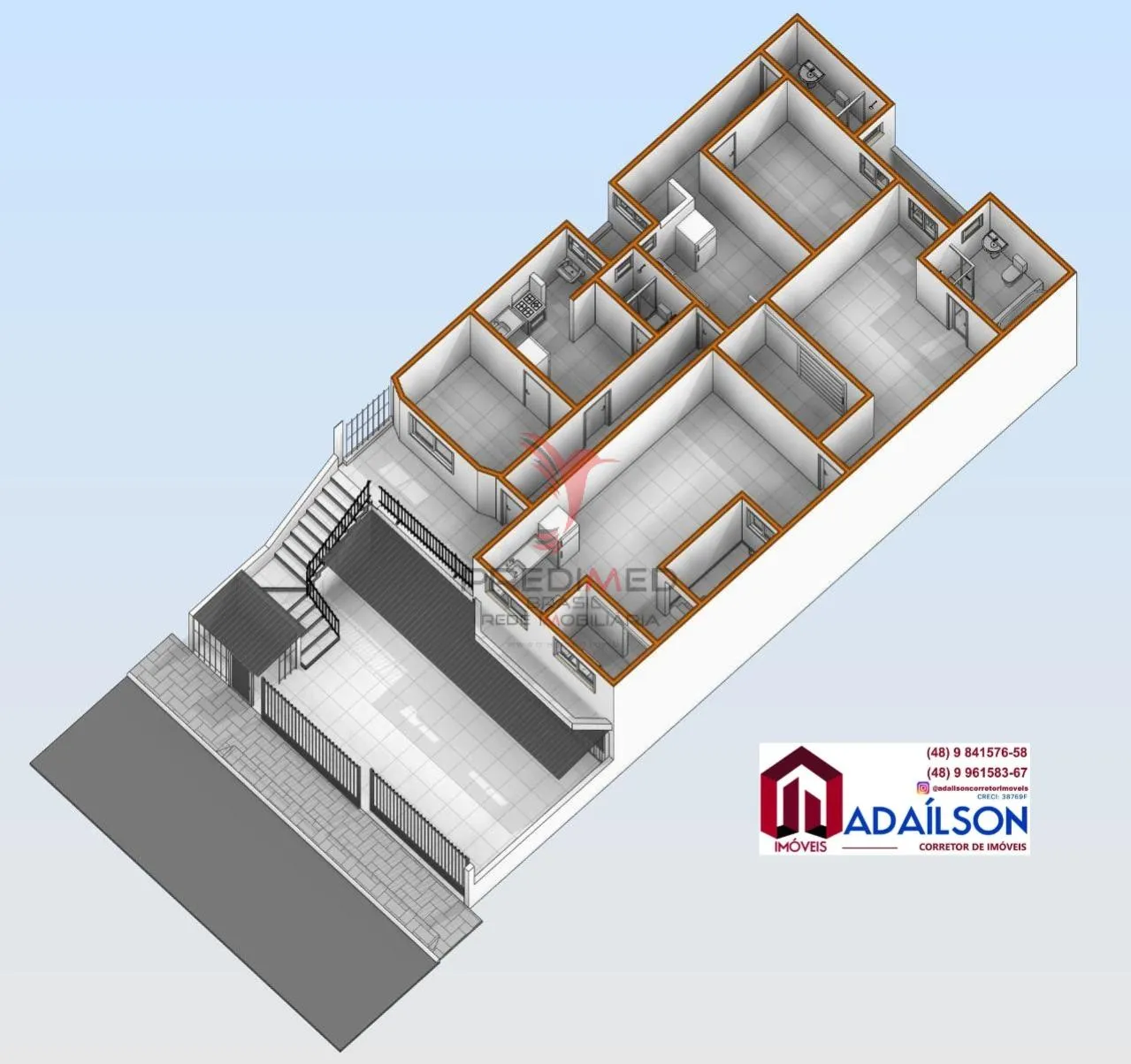 Imagem Edif. RESIDENCIAL VENDA COM 5 APTOS DE 1 DORM UM BANHEIROS TODOS MOBILIADOS E JÁ LOCADOS