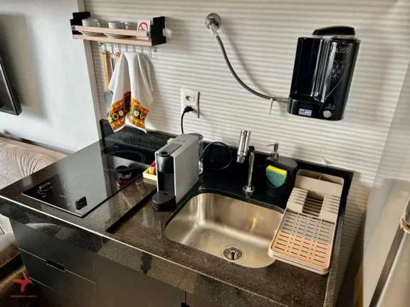 Imagem Imperdível! Apartamento à venda na Vila Olímpia, São Paulo-SP, 1 quarto, 1 suíte, 1 sala, 1 banheiro, 1 vaga, 28m².