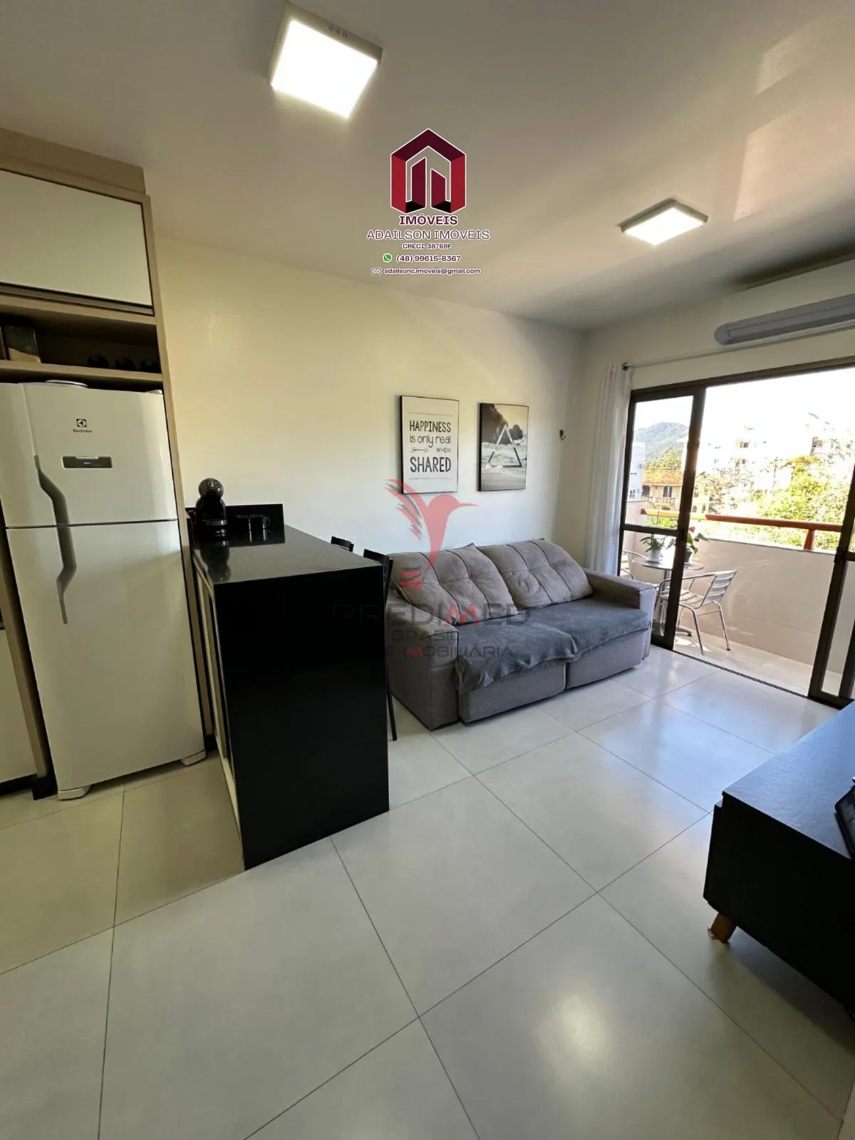 Imagem Apartamento Praia à venda, 2 quartos sendo,1vagas, sacada, todo mobiliado Florianópolis SC
