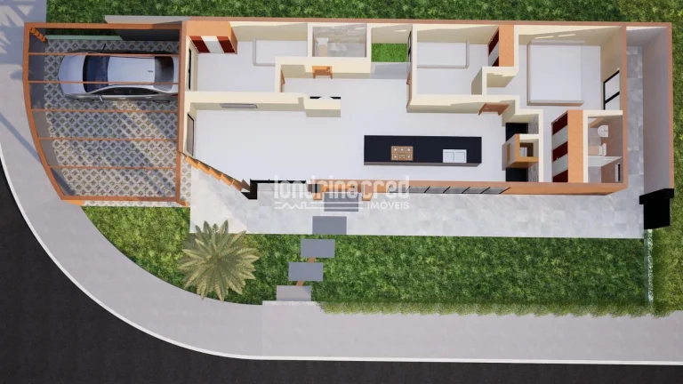 Imagem Casa no Heimtal Park: 3 Quartos (1 Suíte), Sala Ampla, Churrasqueira, Jardim de Inverno e Acabamentos em Porcelanato. Conforto e Espaço em 98 m²!