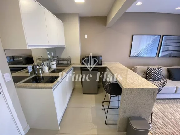 Imagem Flat disponível para locação no VHouse por JFL Living, com 36m², 1 dormitório e 1 vaga