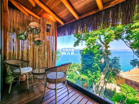 Imagem Casa de Luxo à Beira Mar em Angra dos Reis: 6 Suítes, 7 Salas, 950m² - Piscina, Churrasqueira e Deck Privativo