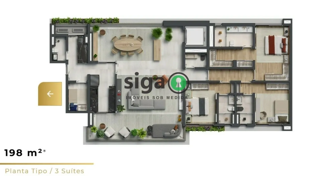 Imagem Apartamento para venda no Paraíso com 03 suítes, São Paulo - SP