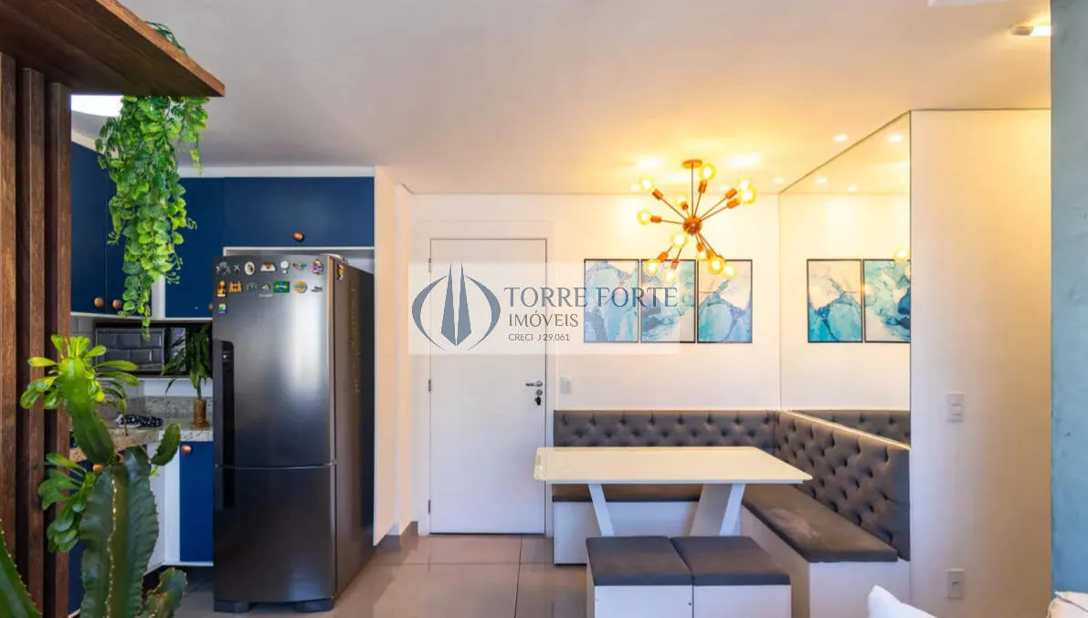 Imagem Lindo apartamento com 40 m², 2 dormitórios, 1 banheiro, 1 vaga de garagem