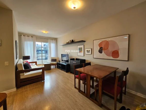 Imagem Apartamento de 1 quarto para locação no Jardim Paulista, São Paulo-SP: 1 sala, 1 banheiro, 1 vaga de garagem!