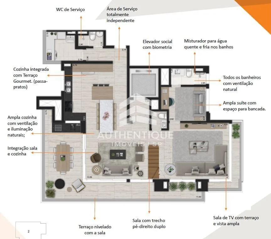 Imagem IBIRAPUERA PARK HOUSES - Cobertura Duplex no bairro Moema à venda