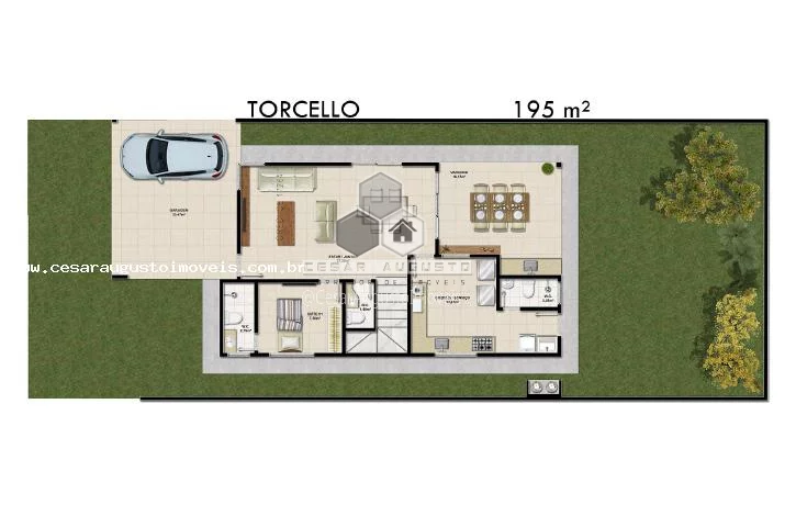 Imagem Jardins de Murano - Casas duplex em Alto Padrão no Eus?(C)bio