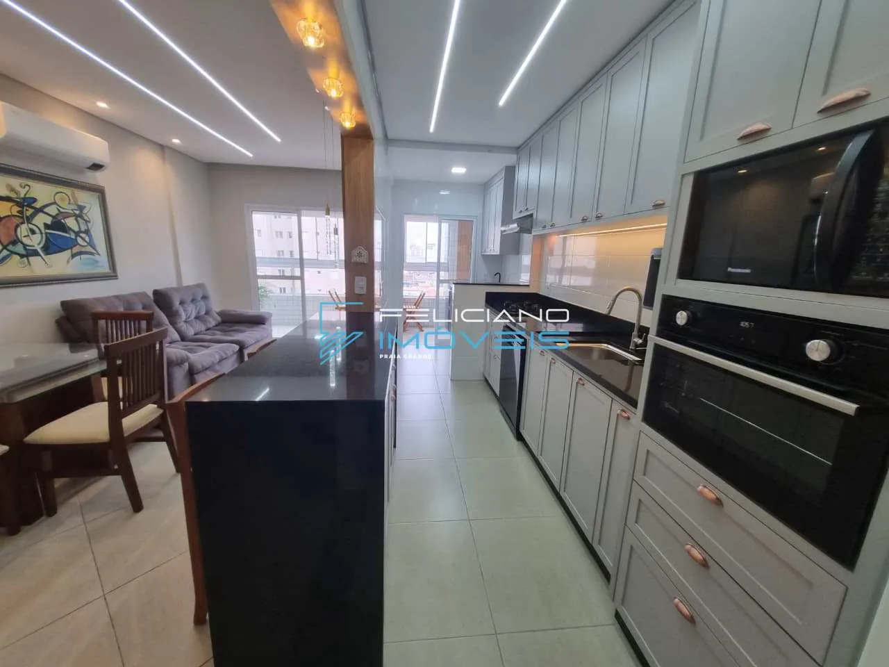 Imagem Apartamento com 2 quartos, Ocian, Praia Grande - R$ 635 mil, Cod: 7287