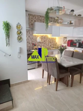 Imagem Sobrado em condomínio 90m² com 03 dormitório 01 suíte 01 banheiro 01 lavabo com vaga de garagem para 02 carros