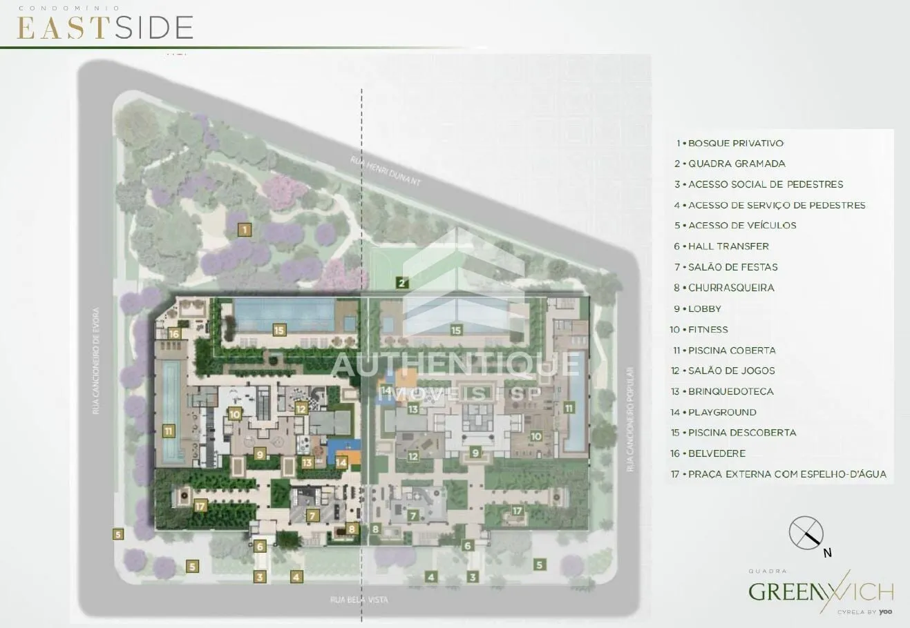 Imagem QUADRA GREENWICH - EAST SIDE - Apartamento no bairro Chácara Santo Antônio à venda