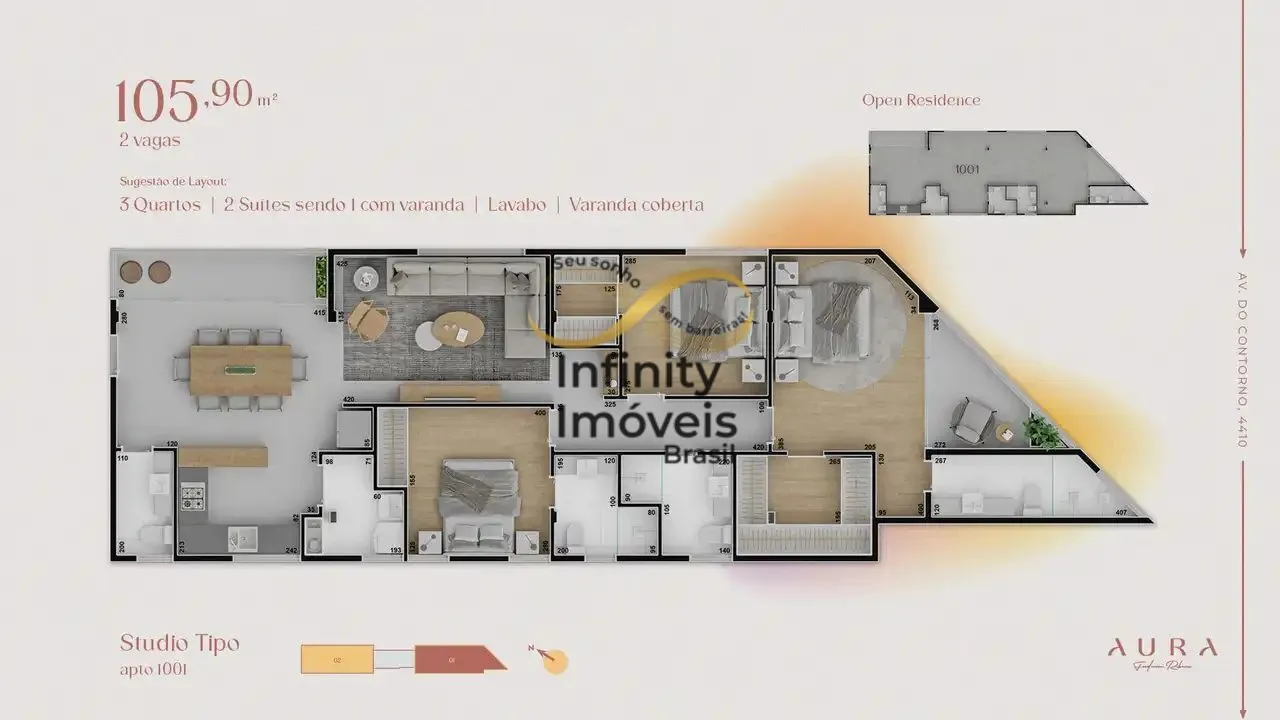 Imagem AURA - Apartamento à venda no bairro Funcionários - Belo Horizonte/MG