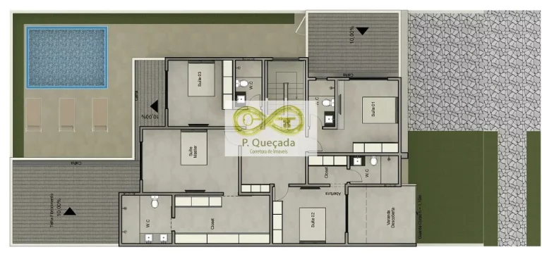 Imagem Venha se encantar com essa belíssima casa com 4 suítes, 2 vagas de garagem e 311,56 m2 de área!