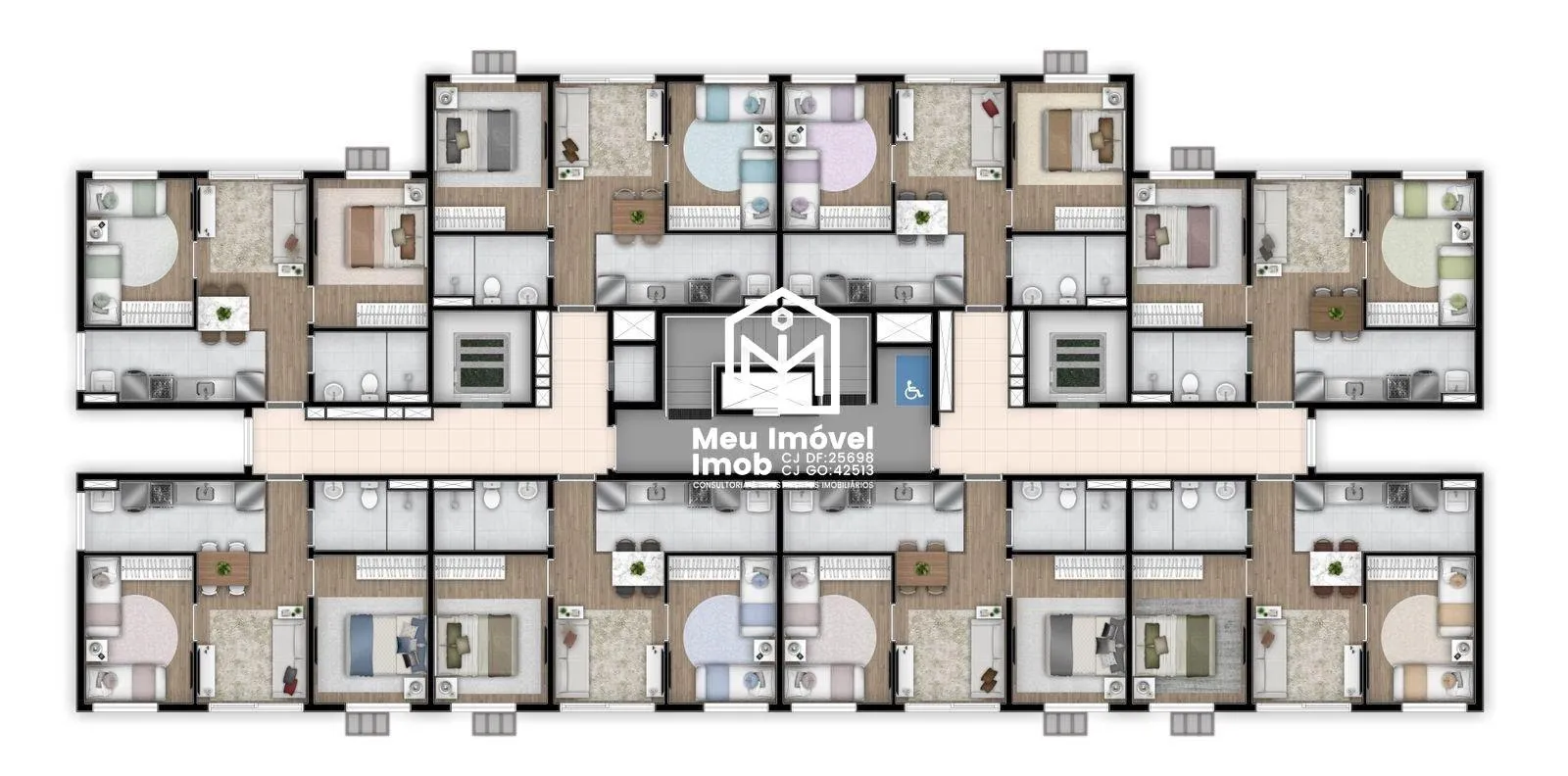Imagem Now 29 APTO 2 Quartos 1 Vaga 46m² Ceilândia/DF