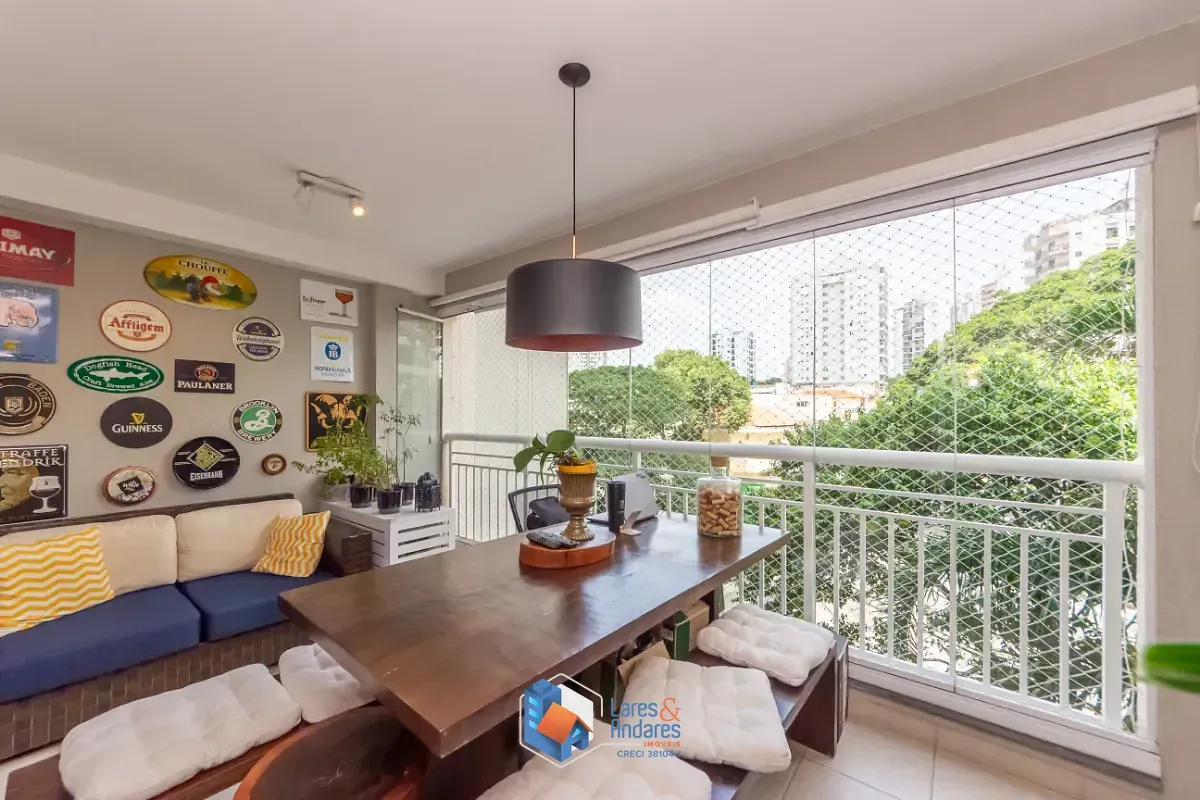 Imagem APTO À VENDA, COM 82 M², 2 DORMS. (1 SUÍTE) COM ARMÁRIOS EMB. E AR COND. , VARANDA GOURMET, PISCINA E 2 VGS. NA VILA GUMERCINDO - SP.