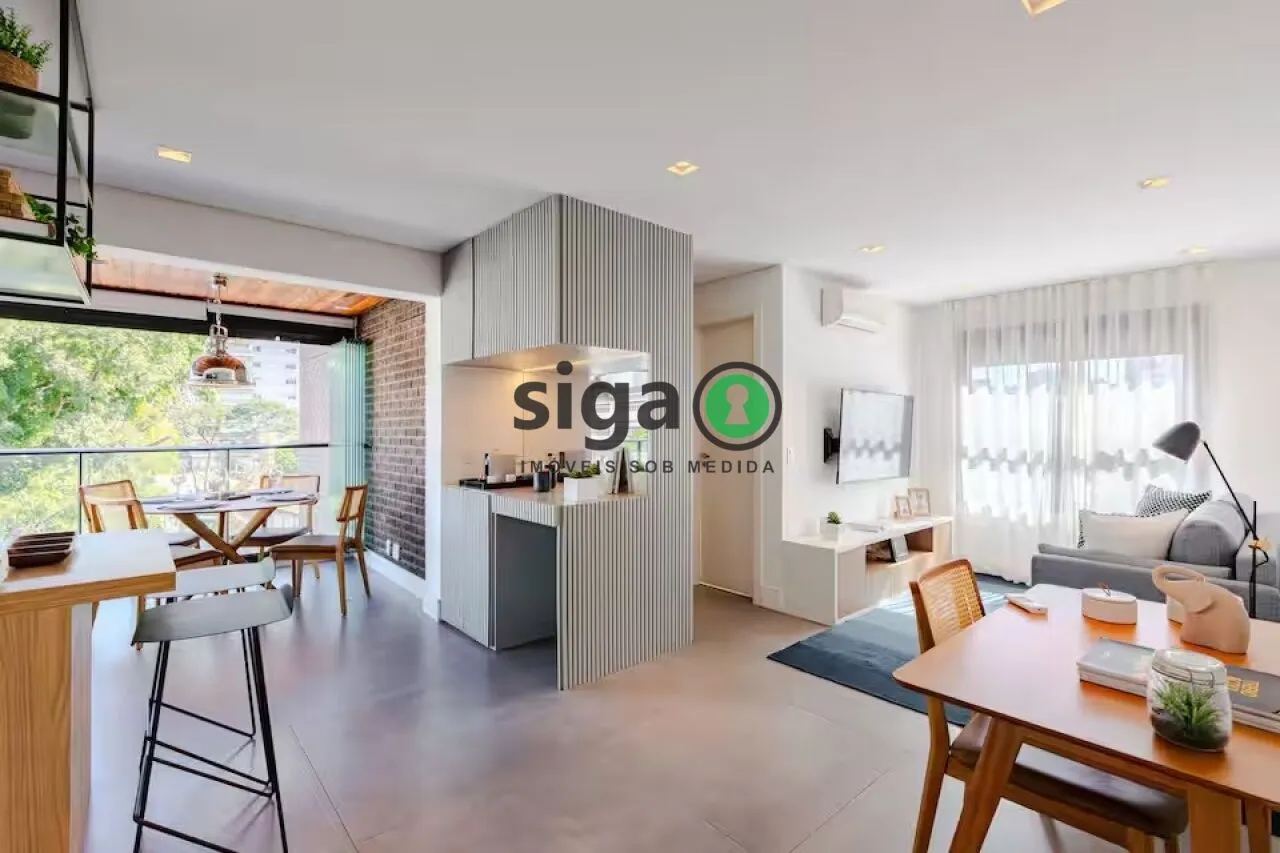 Foto do imóvel Apartamento de 70m² com 1 suíte para alugar em Pinheiros - São Paulo/SP
