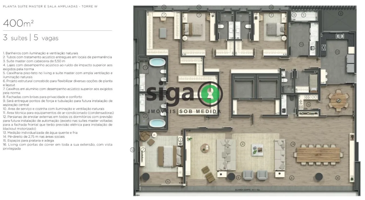 Imagem Apartamento para venda no Jardins 04 suítes, São Paulo - SP