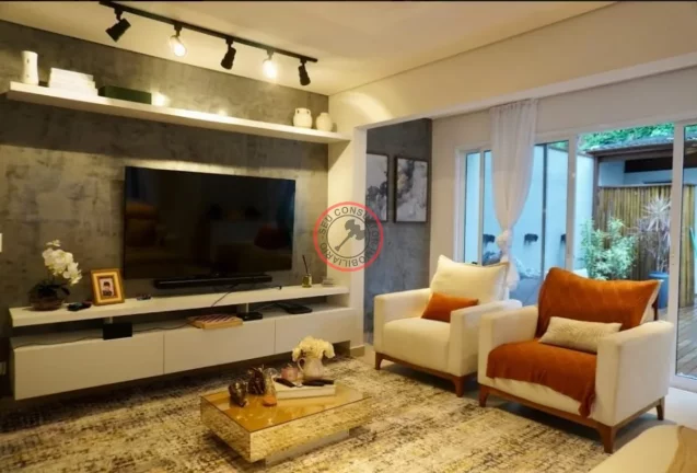 Imagem ESCRITURA DEFINITIVA, CASA DENTRO DE CONDOMÍNIO, TODA MOBILIADA A 50 METROS DA PRAIA, COM PISCINA PRIVATIVA E ÁREA GOURMET