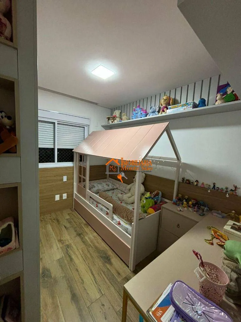 Imagem Apartamento à venda com 106m², com 3 quartos, 1 suíte, 2 vagas, varanda gourmet e fino acabamento, Jardim Flor da Montanha, Guarulhos, S