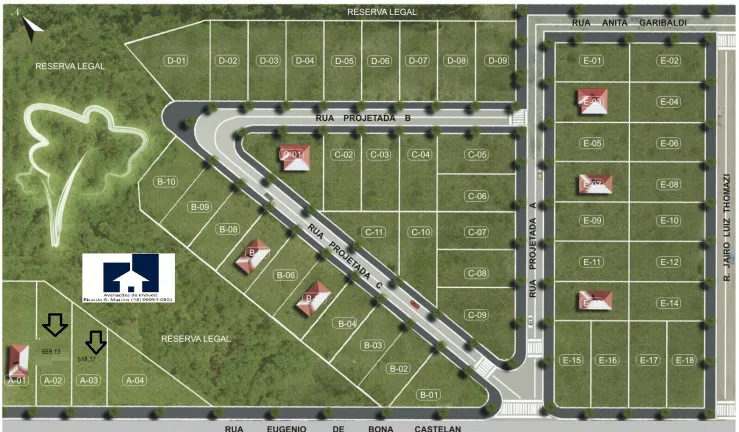 Foto do imóvel Terreno à Venda, 659 m² em Centro - Criciúma