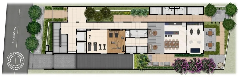 Imagem Localizado a apenas 300 metros do metrô Conceição. O residencial possui uma infinidade de serviç...