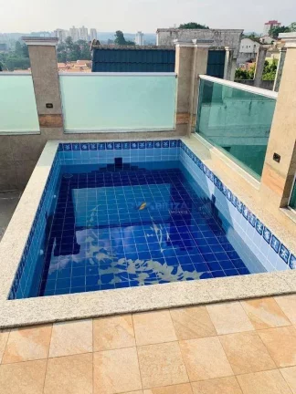 Imagem Sobrado em Condomínio Fechado com Piscina - Bosque Maia. Aceita Permuta!