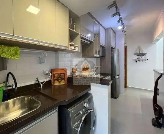 Imagem Lindo Apartamento com Vista ao Mar, 1 Suíte, Maracanã - Praia Grande