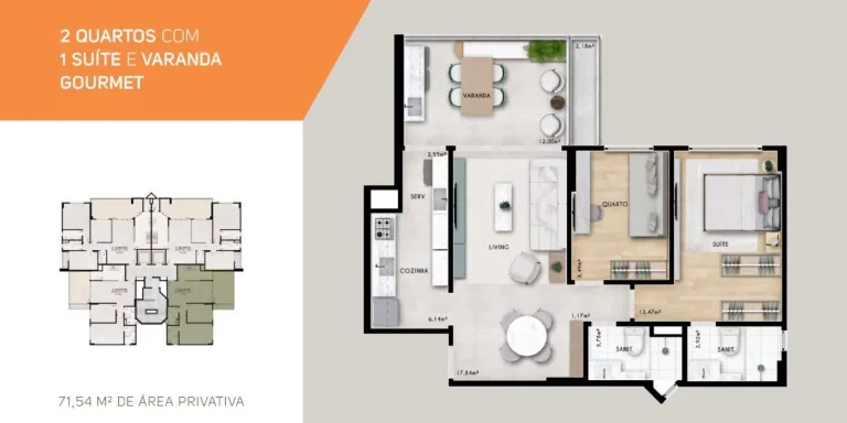 Imagem Apartamento para Venda em Salvador, Itaigara, 2 dormitórios, 1 suíte, 2 banheiros, 1 vaga