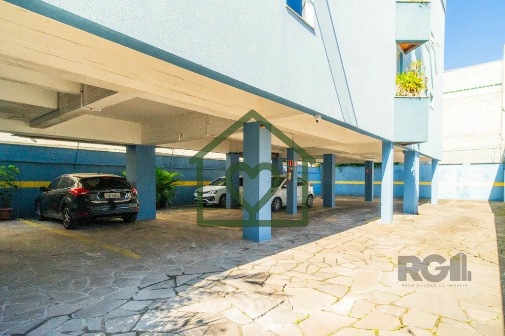 Imagem Apartamento de um quarto (dormitório), sacada e uma vaga de garagem no bairro Santana em Porto Aleg...
