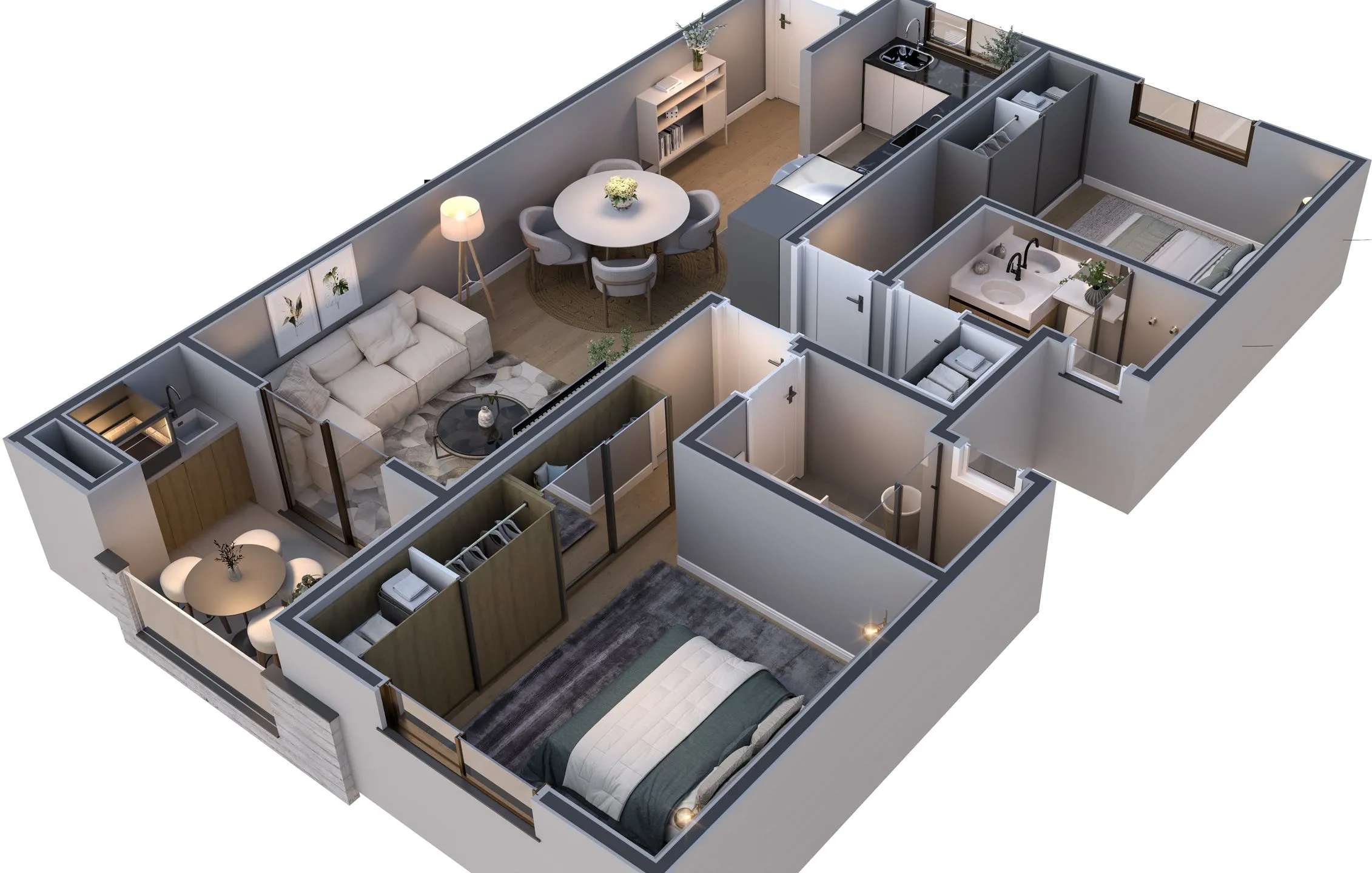 Imagem Apartamento à venda em Caxias do Sul, Santa Catarina, com 2 quartos, 71.43m2