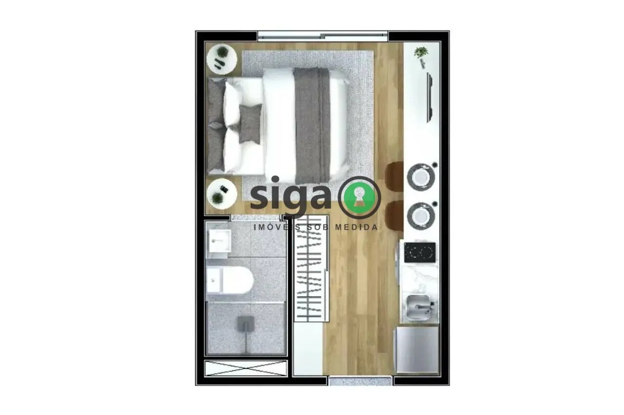 Imagem STUDIO PARA VENDA PROXIMO AO SHOPPINGS MORUMBY TOWN E JARDIM SUL